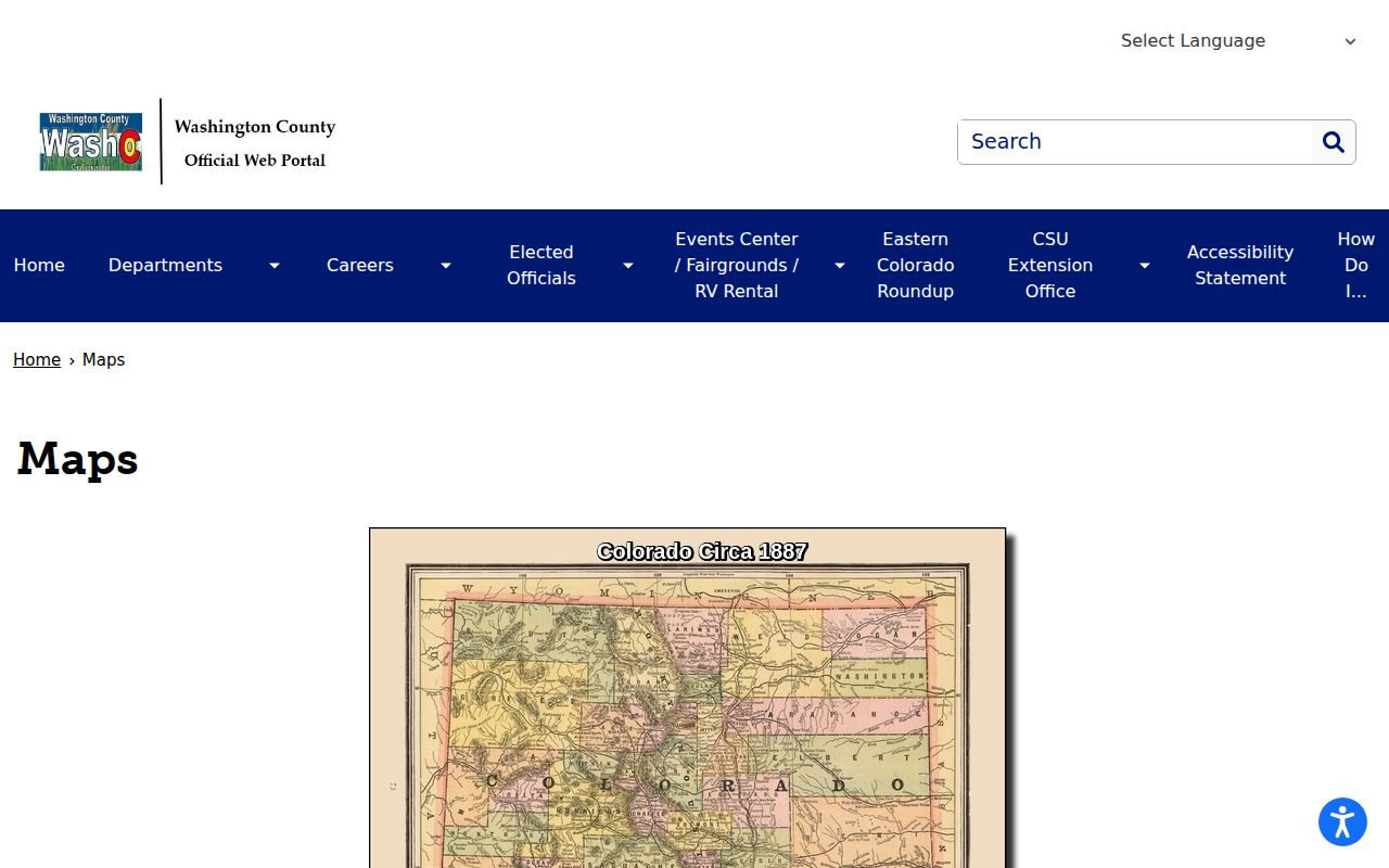 Otis court docket routing context on the official Washington County map